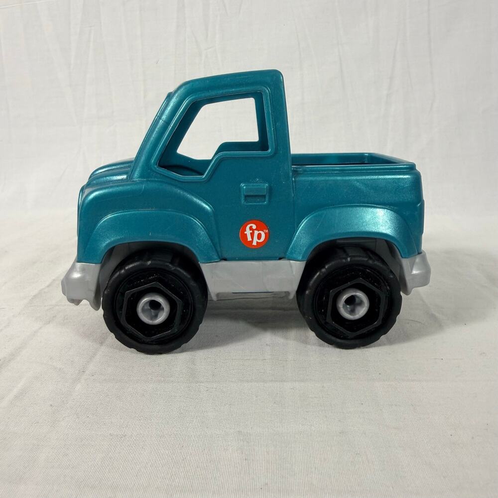 Fisher Price Little People Teal Pickup Truck 2023 HPX86 Missing Driver